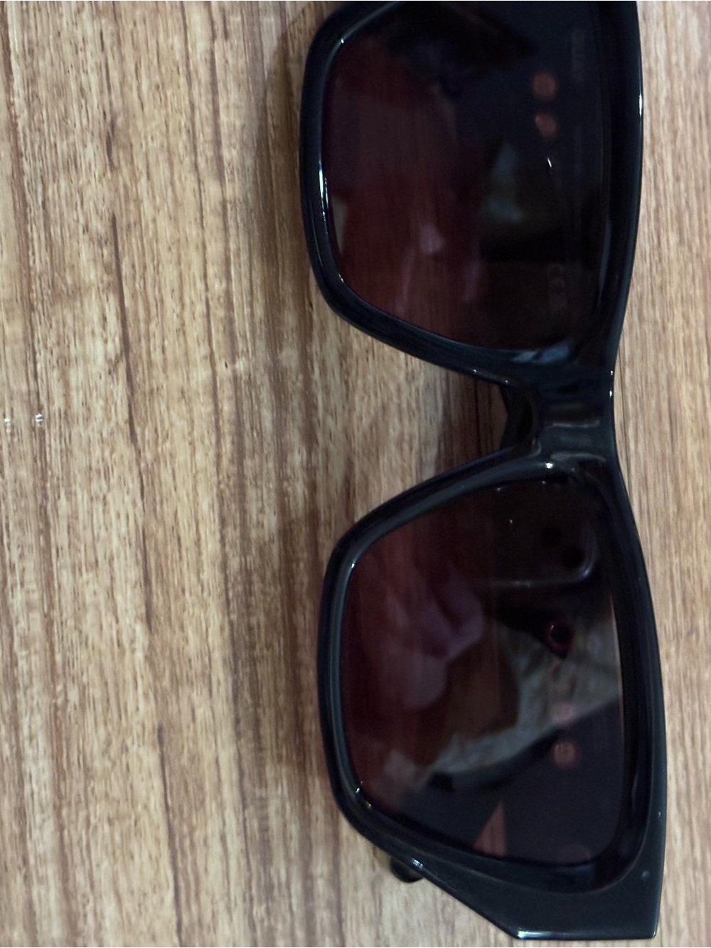 Free People Black Square Sunglasses with Dark Lenses